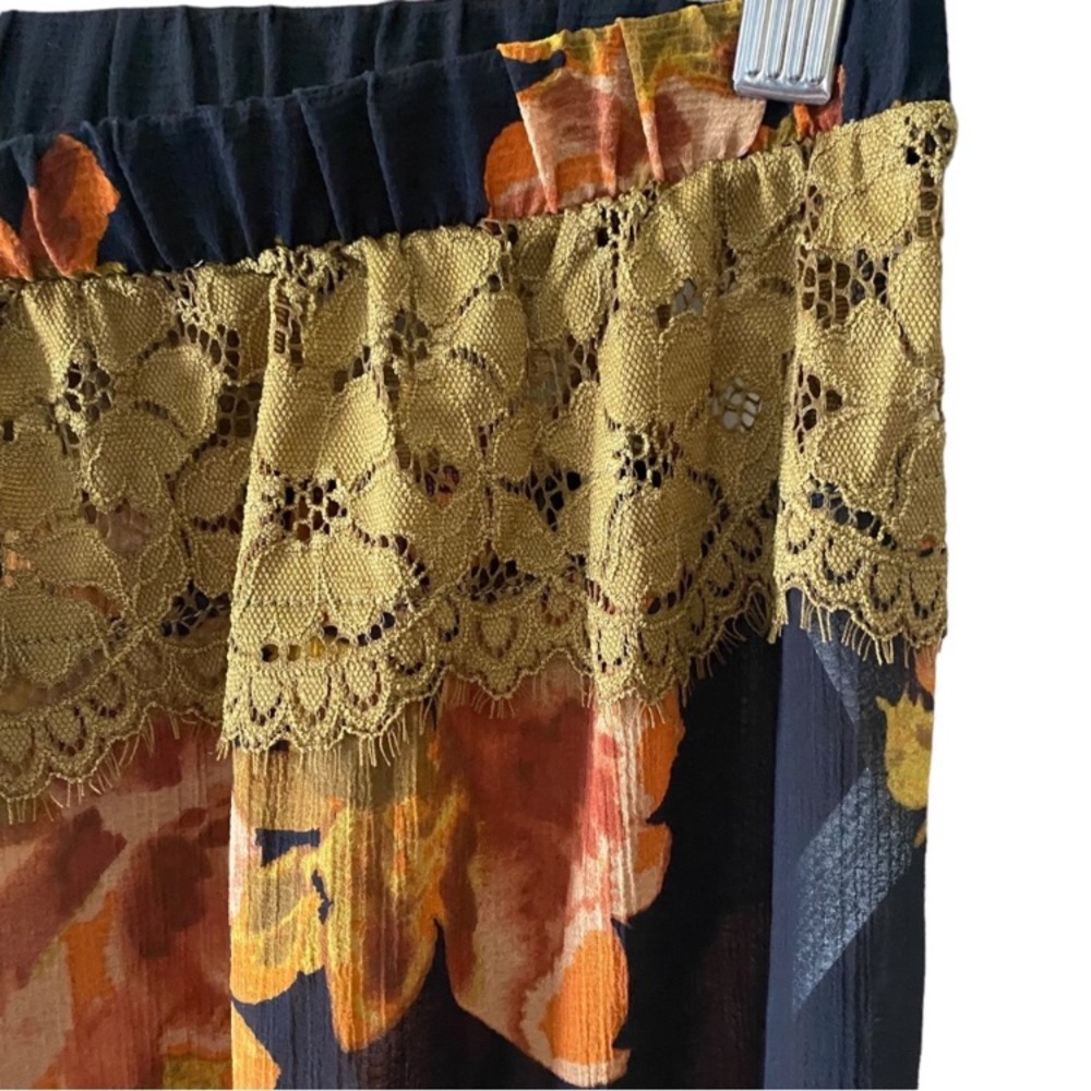 (A55) NEW Intimately Free People, Sz XS, Boho Monday Morning Floral Lounge Pants - Picture 5 of 12